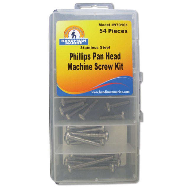 Handi-Man Marine Qualifies for Free Shipping Handi-Man Phillips Pan Head Machine Screw Kit 54-pc #970161
