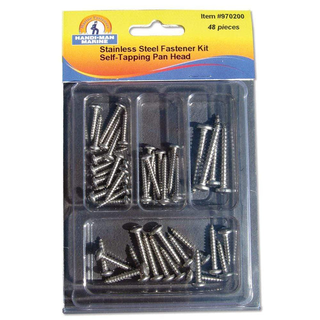 Handi-Man Marine Qualifies for Free Shipping Handi-Man Phillips Pan Head Self-Tapping Kit 48-pc #970200
