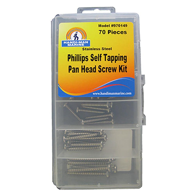 Handi-Man Marine Qualifies for Free Shipping Handi-Man Phillips Pan Head Self-Tapping Kit 70-pc #970149