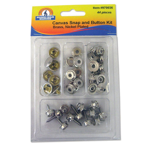 Handi-Man Marine Qualifies for Free Shipping Handi-Man Small Canvas Snap and Button Kit #970036