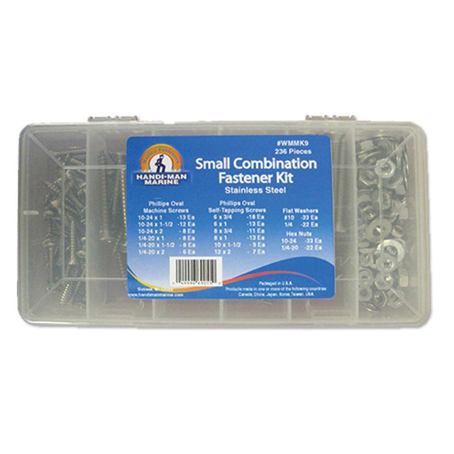 Handi-Man Marine Qualifies for Free Shipping Handi-Man Small Combination Fastener Kit 236-pc #WMMK9