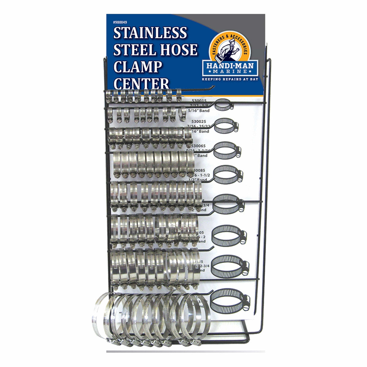 Handi-Man SS Hose Clamp Display #980049