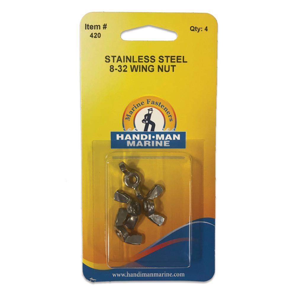 Handi-Man Marine Qualifies for Free Shipping Handi-Man SS Wing Nut #8-32 #420
