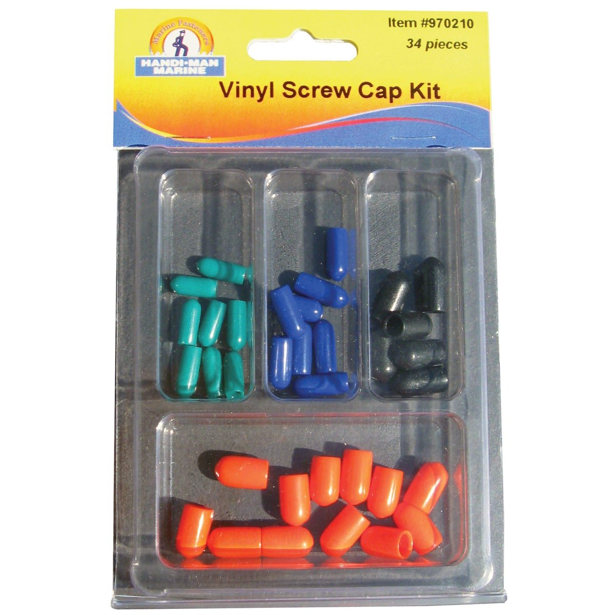 Handi-Man Vinyl Screw Cap Assortment Kit #970210