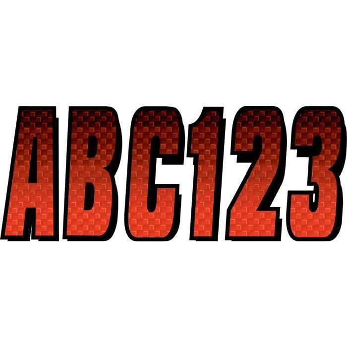 Hardline Products Qualifies for Free Shipping Hardline Products Letter/Number Set Red/Black #REBKG300