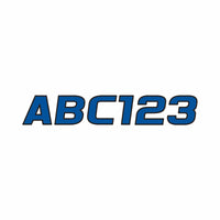 Hardline Products Qualifies for Free Shipping Hardline Products Letter Set Blue/Black #BLBLK700