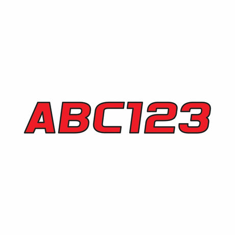 Hardline Products Qualifies for Free Shipping Hardline Products Letter Set Red/Black #REBLK700