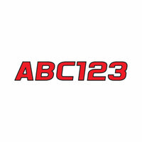 Hardline Products Qualifies for Free Shipping Hardline Products Letter Set Red/Black #REBLK700