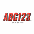 Hardline Products Qualifies for Free Shipping Hardline Products Letter Set Red/Black #REBLK800