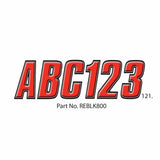 Hardline Products Qualifies for Free Shipping Hardline Products Letter Set Red/Black #REBLK800