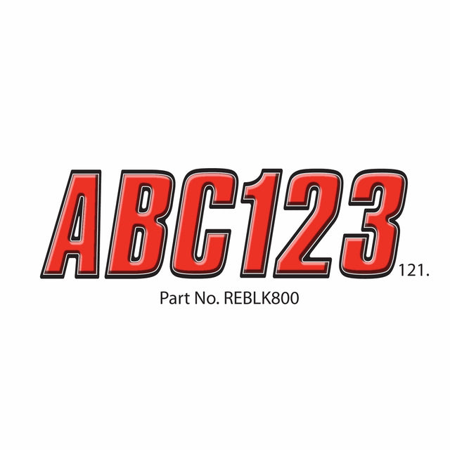 Hardline Products Qualifies for Free Shipping Hardline Products Letter Set Red/Black #REBLK800