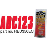 Hardline Products Qualifies for Free Shipping Hardline Products Letter Set Red/Black #RED350EC