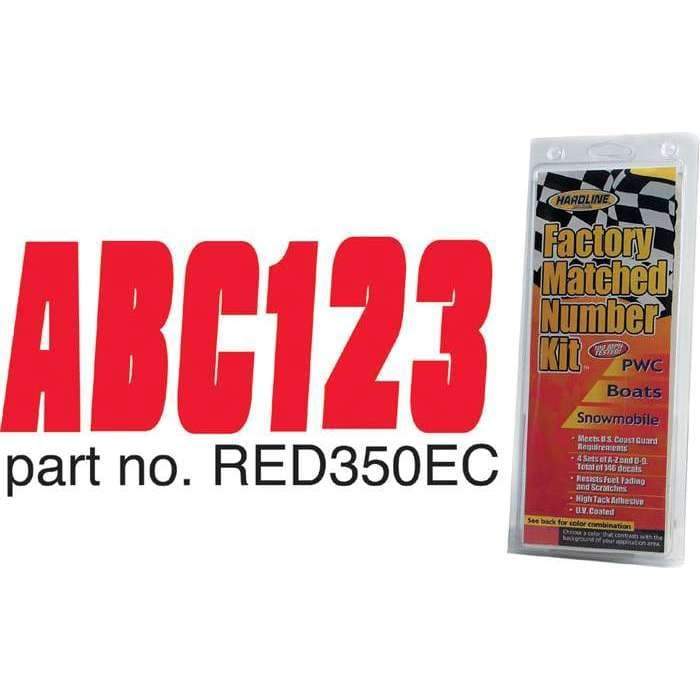 Hardline Products Qualifies for Free Shipping Hardline Products Letter Set Red/Black #RED350EC