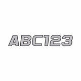 Hardline Products Qualifies for Free Shipping Hardline Products Letter Set Silver/Black #SIBLK700