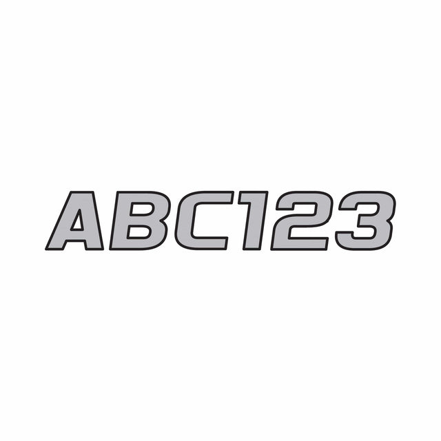 Hardline Products Qualifies for Free Shipping Hardline Products Letter Set Silver/Black #SIBLK700