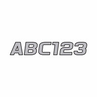 Hardline Products Qualifies for Free Shipping Hardline Products Letter Set Silver/Black #SIBLK700