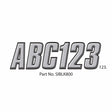 Hardline Products Qualifies for Free Shipping Hardline Products Letter Set Silver/Black #SIBLK800