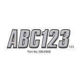 Hardline Products Qualifies for Free Shipping Hardline Products Letter Set Silver/Black #SIBLK800