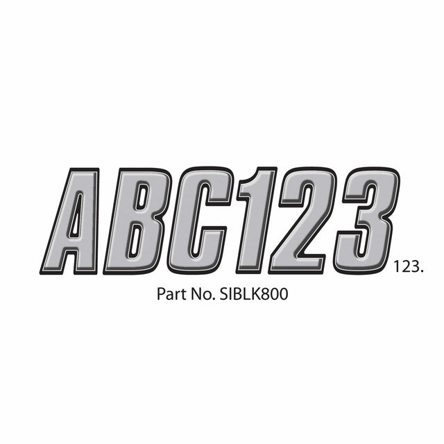 Hardline Products Qualifies for Free Shipping Hardline Products Letter Set Silver/Black #SIBLK800