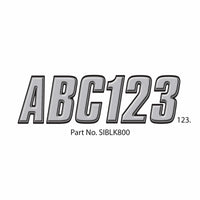 Hardline Products Qualifies for Free Shipping Hardline Products Letter Set Silver/Black #SIBLK800