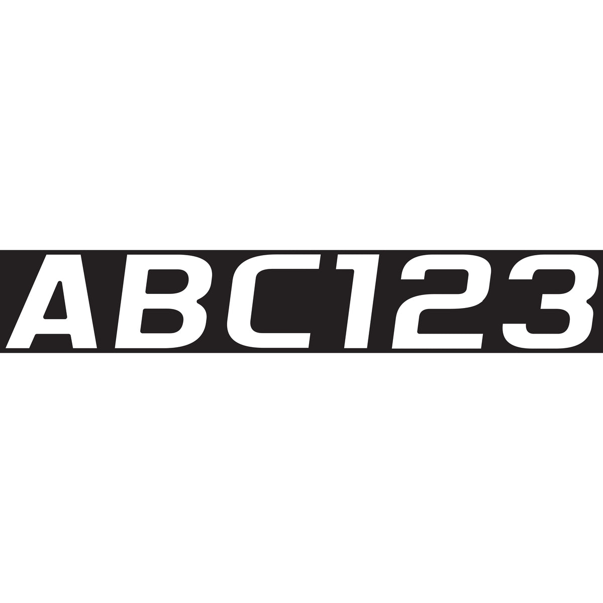 Hardline Products Qualifies for Free Shipping Hardline Products Letter Set Solid White #WHI700EC