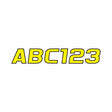Hardline Products Qualifies for Free Shipping Hardline Products Letter Set Yellow/Black #YEBLK700