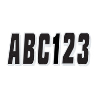 Hardline Products Qualifies for Free Shipping Hardline Products Number Letter Set Black/Silver #BLKSI320