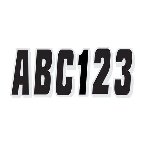 Hardline Products Qualifies for Free Shipping Hardline Products Number Letter Set Black/Silver #BLKSI320