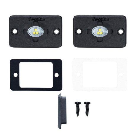 HEISE LED Lighting Systems Qualifies for Free Shipping Heise 1.5" x 3" White Flush-Mount Auxiliary Accent #HE-FMTL1