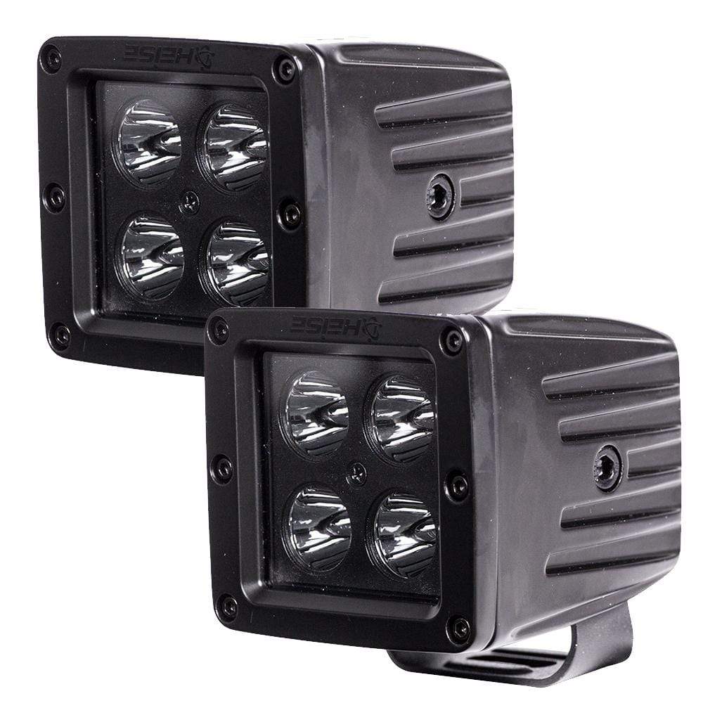 HEISE LED Lighting Systems Qualifies for Free Shipping Heise 3" 2x2 LED Cube Light Blackout 2-pk #HE-BCL2S2PK