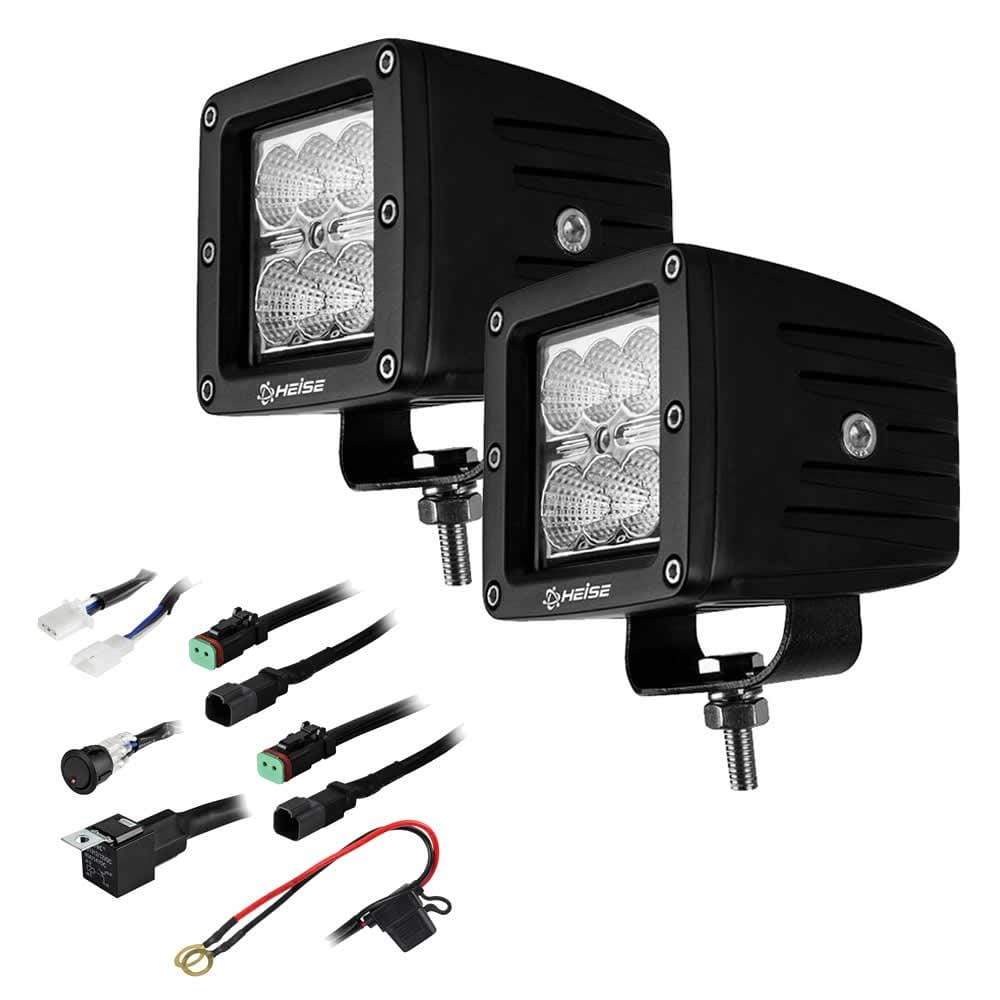 HEISE LED Lighting Systems Qualifies for Free Shipping Heise 3" 6-LED Cube Light Flood Beam 2-pk #HE-CL32PK