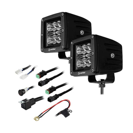HEISE LED Lighting Systems Qualifies for Free Shipping Heise 3" 6-LED Cube Light Spot Beam 2-pk #HE-CL3S2PK