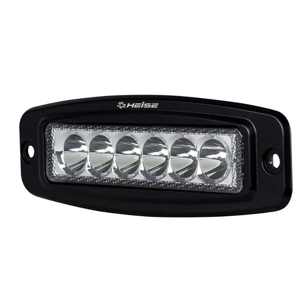 HEISE LED Lighting Systems Qualifies for Free Shipping Heise 6 LED Single Row Driving Light Flush-Mount #HE-FMDL1