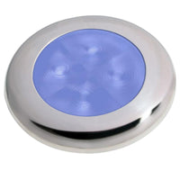 Hella Marine Qualifies for Free Shipping Hella 24v Polished SS Rim Blue LED Courtesy Lamp #980503221