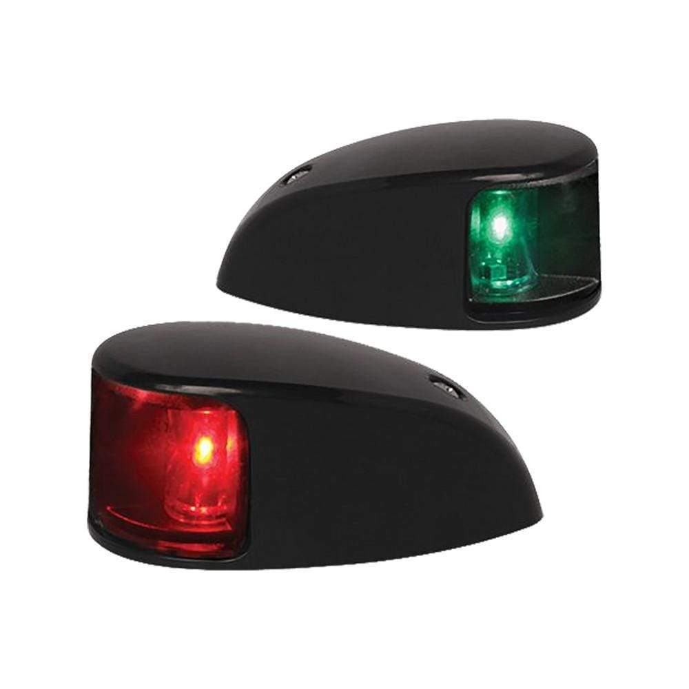 Hella Port/Starboard Lamp Red/Green Lens Black #980620801