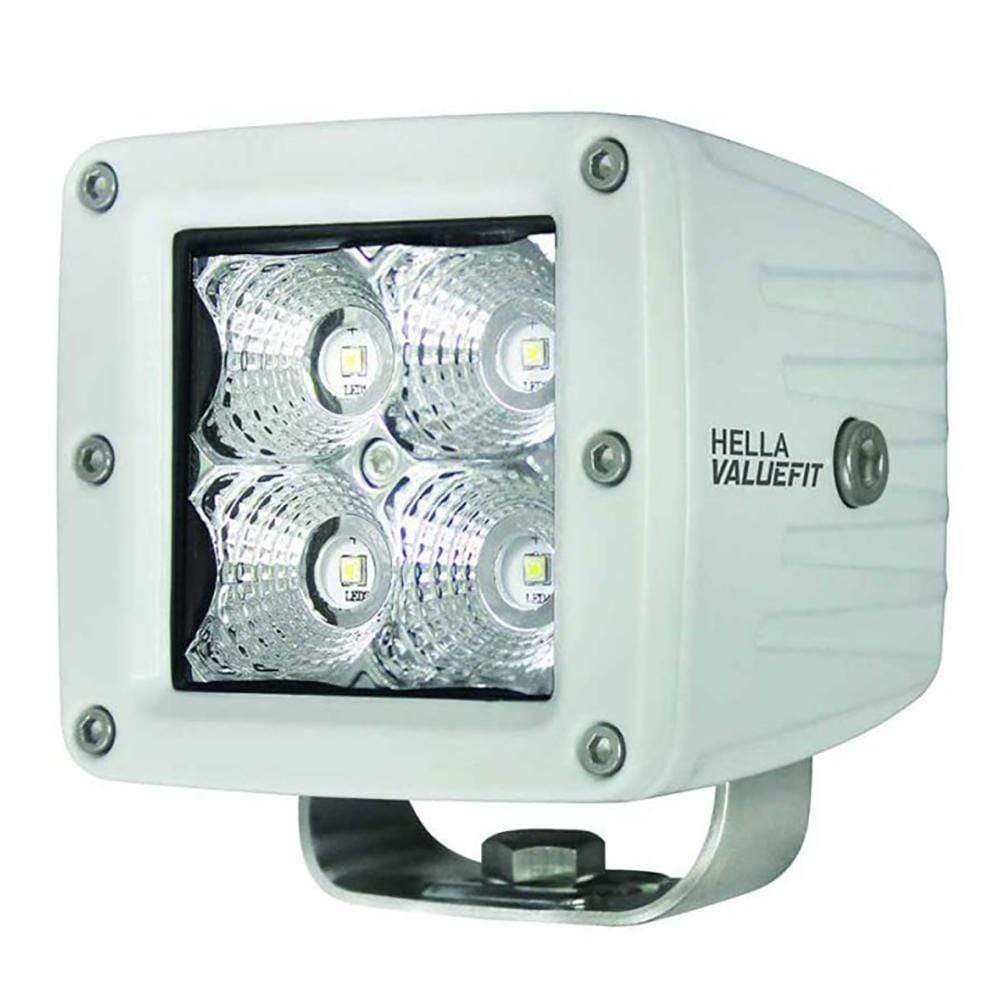 Hella Value Fit White 4 LED Cube Flood Ligh #357204041