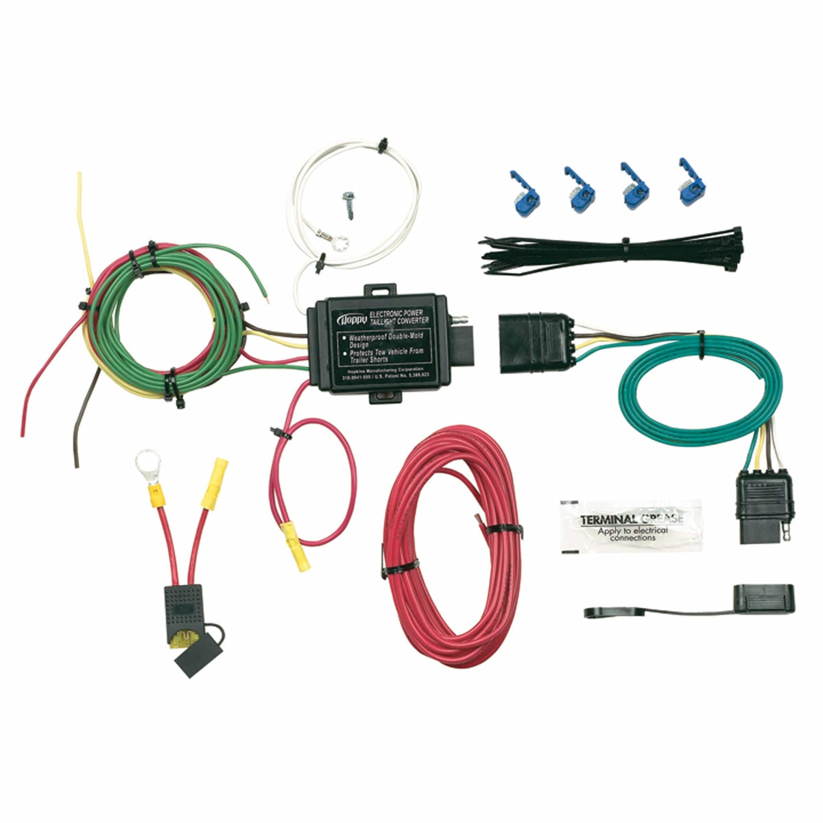 Hopkins Power Tail Light Converter with 4 Flat Vehicle Side #46255