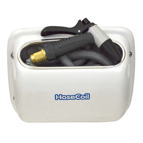 HoseCoil Qualifies for Free Shipping Hosecoil Gray Side Mount 25' Expandable with Shut Off Valve #HCE25SW-GRAY