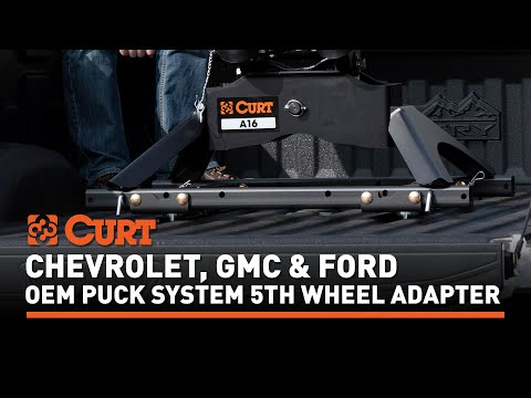 CURT Puck System 5th Wheel Adapter with Rails 25K #16027