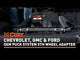 CURT Puck System 5th Wheel Adapter with Rails 25K #16027