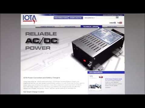 Iota DLS Power Converter/Charger 12vdc 75a #DLS-75
