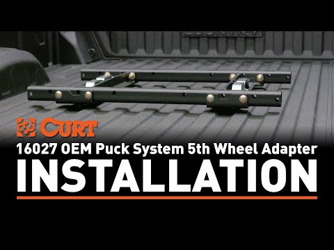 CURT Puck System 5th Wheel Adapter with Rails 25K #16027