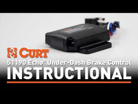 CURT Echo Under-Dash Trailer Brake Controller Bluetooth Smartphone #51190
