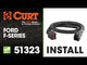 CURT Quick Plug Trailer Brake Wiring Harness for Ford/Land Rover #51323