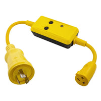 Hubbell Qualifies for Free Shipping Hubbell 15a Female to 30a Male with GFCI Protection #HBL105CF