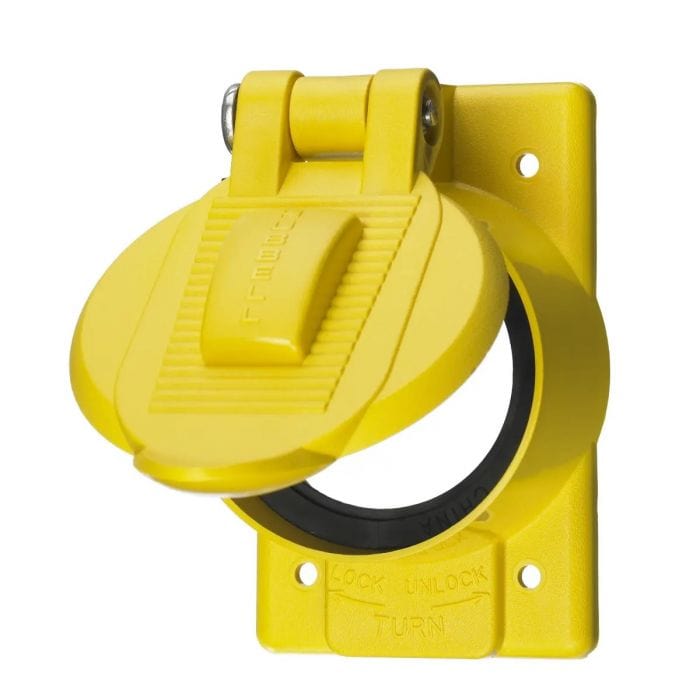 Hubbell Qualifies for Free Shipping Hubbell Weatherproof Cover AC FS/FD Twist Lock #HBL77CM74WO