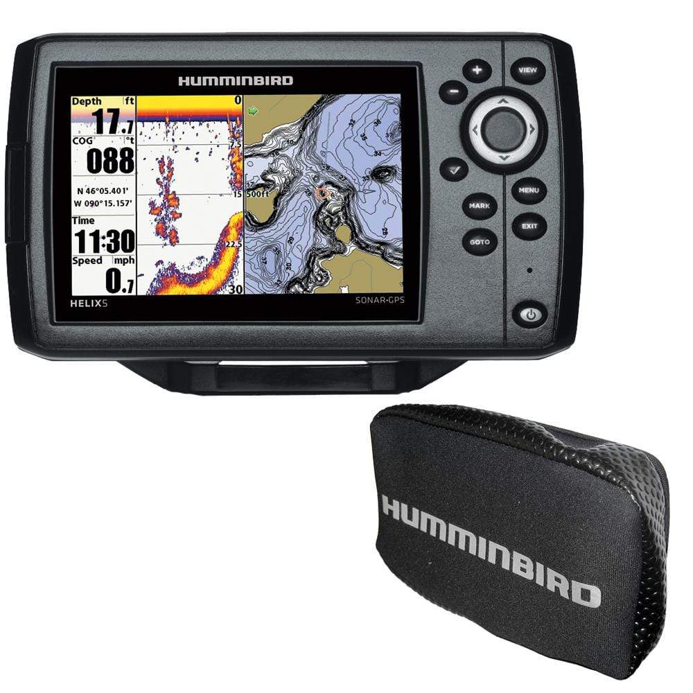 Humminbird Qualifies for Free Shipping Humminbird Helix 5 CHIRP GPS G2 Combo Free Cover #410210-1\COVER
