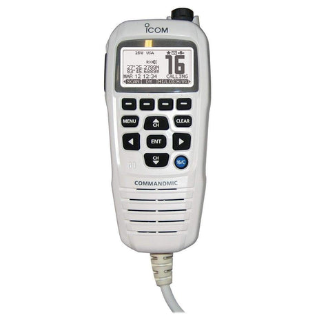 Icom Qualifies for Free Shipping Icom COMMANDMIC IV with White Backlit LCD In Super White #HM195GW