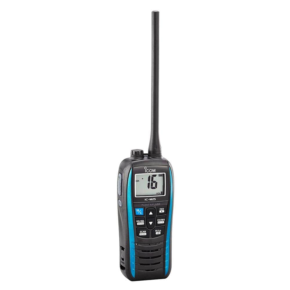 Icom Qualifies for Free Shipping Icom M25 Handheld Floating VHF Marine Radio 5w Marine Blue #M25-31