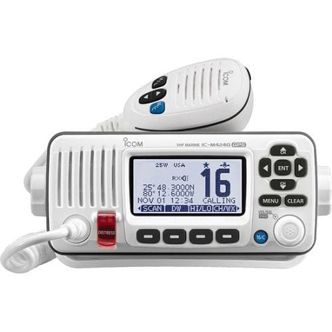 Icom Qualifies for Free Shipping Icom M424G White VHF Radio Class D DSC Built-in GPS #M424G WHITE